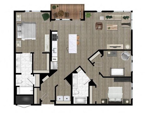 arylaryl d plan of a duplex apt